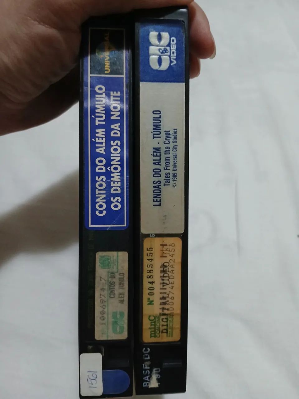 Vhs contos da cripta demonios da noite + lendas do além do tumulo - Foto 3