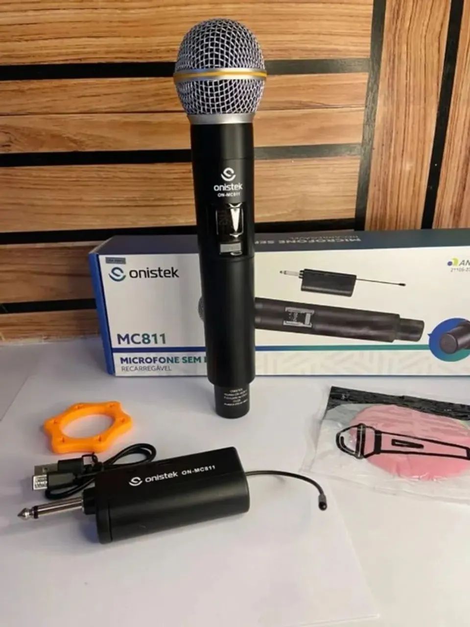 Microfone sem fio Recarregável  - Foto 4