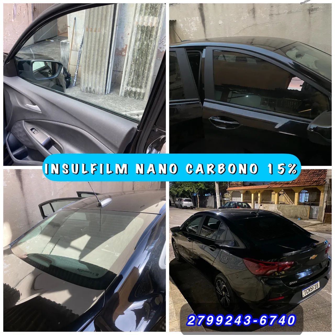 Insulfilm nano carbono g15% instalação de adesivos e plotagem Vila Velha 