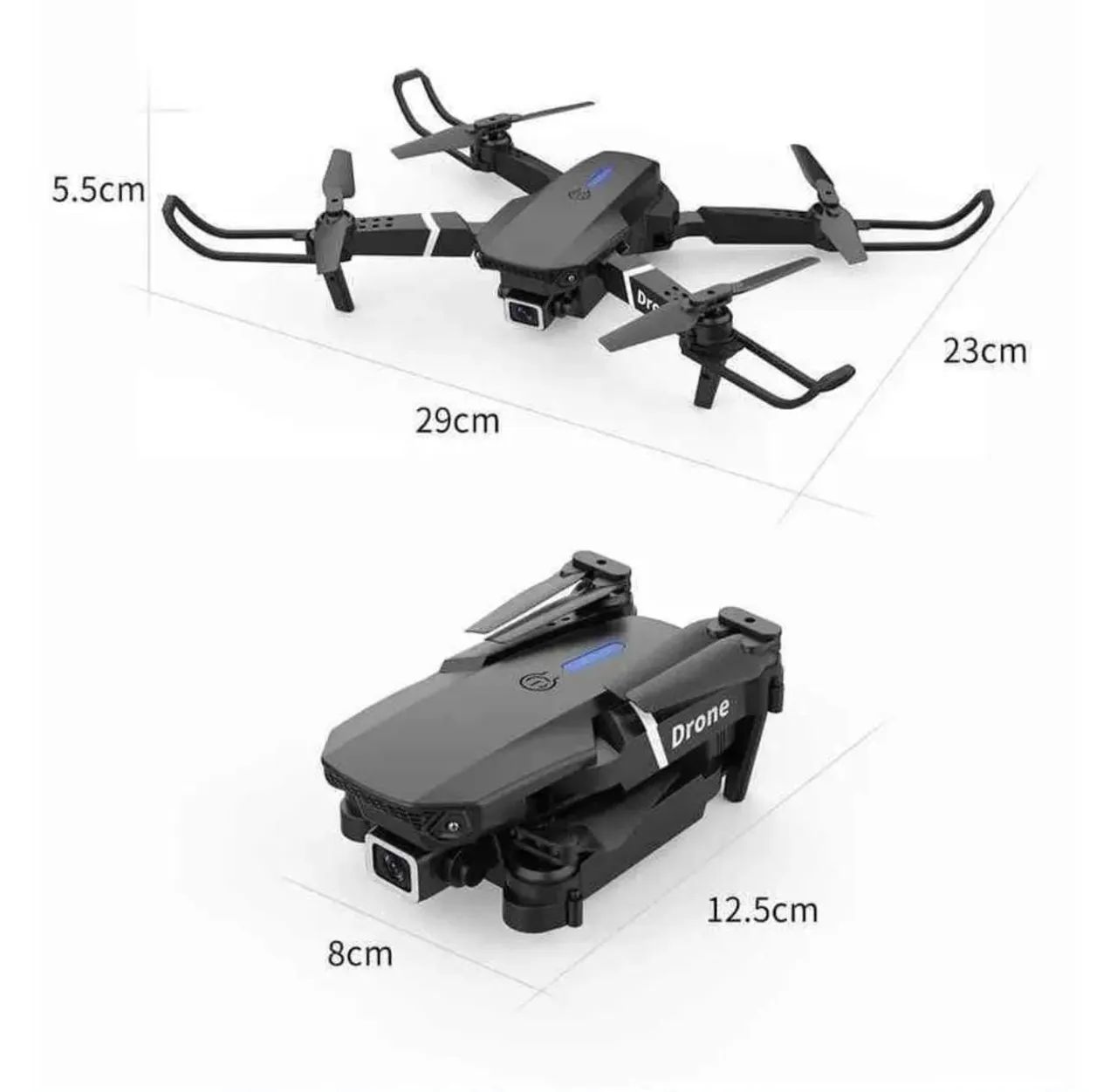 Drone E88 Pro Novo e Lacrado - Câmera HD + Controle + Acessórios - Foto 2
