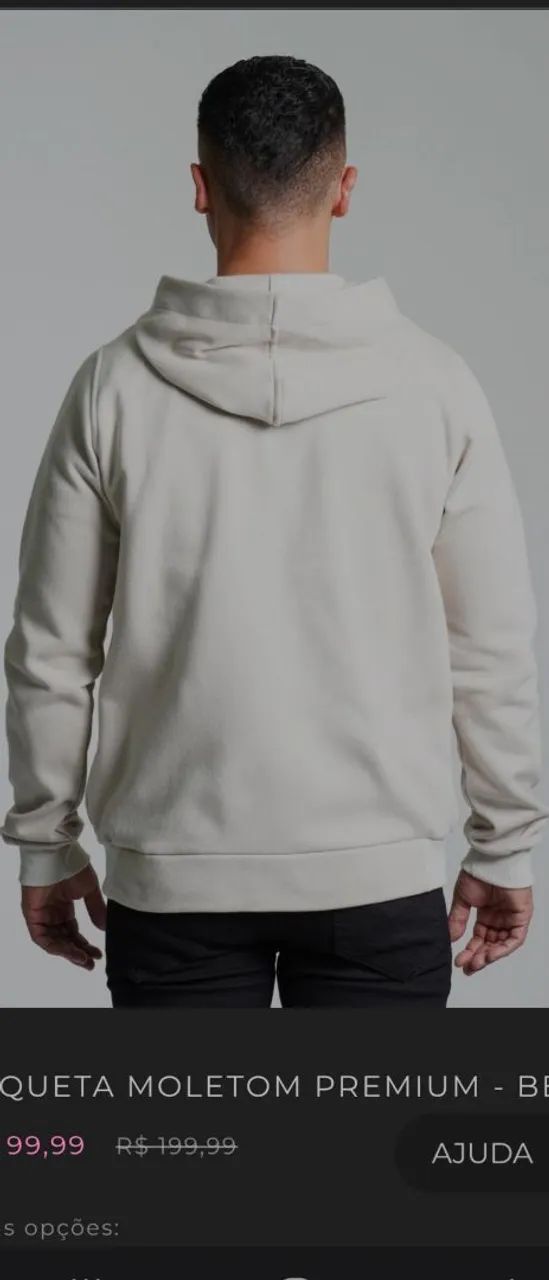 Blusa de Moletom com Capuz e ziper - Foto 5