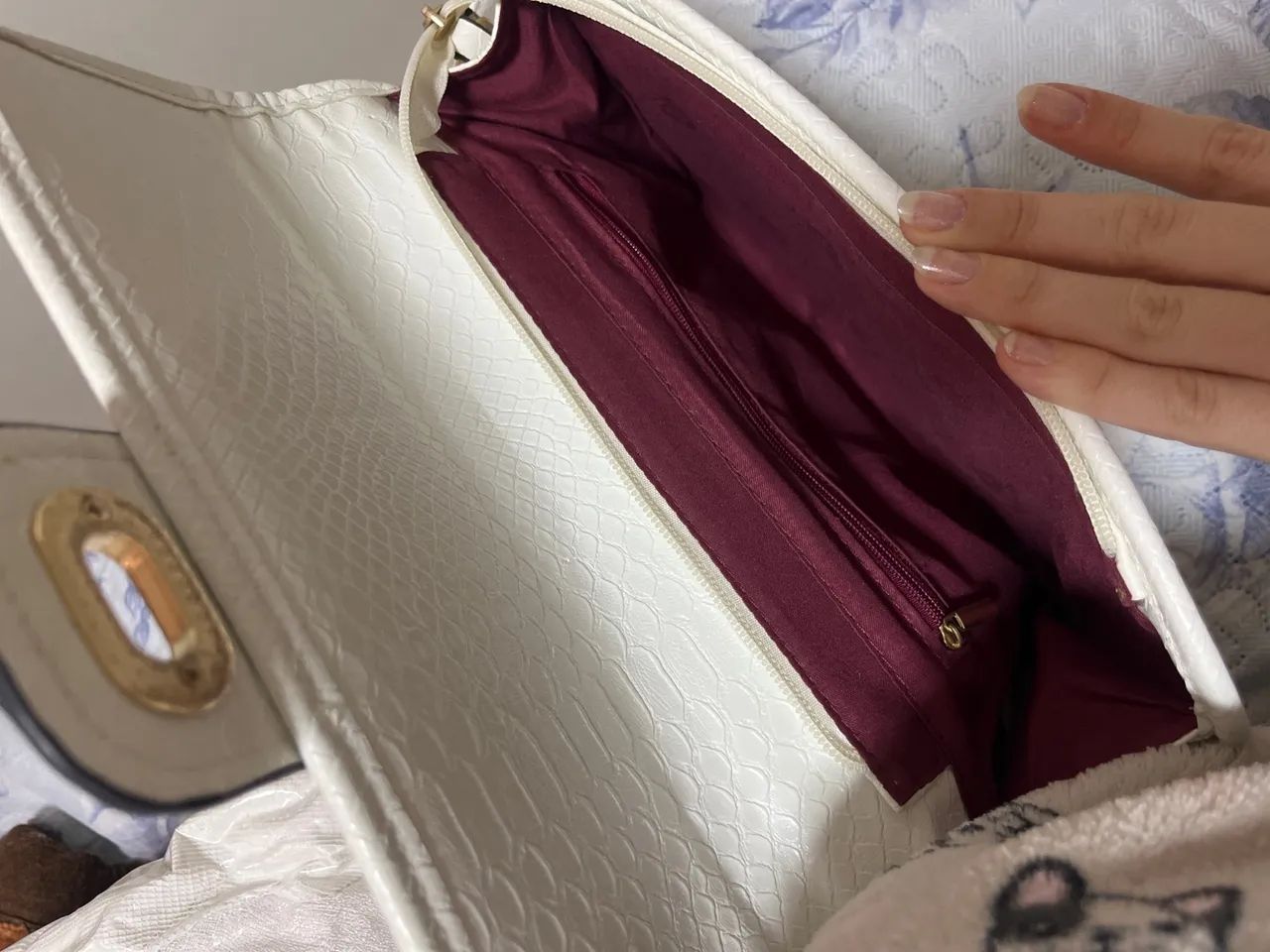 bolsa branca com alça - Foto 2