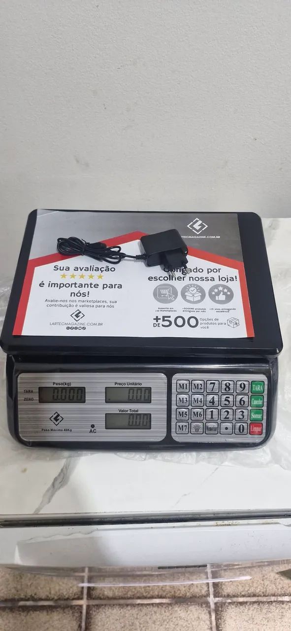 Balança 40kg comercial digital Lartec
