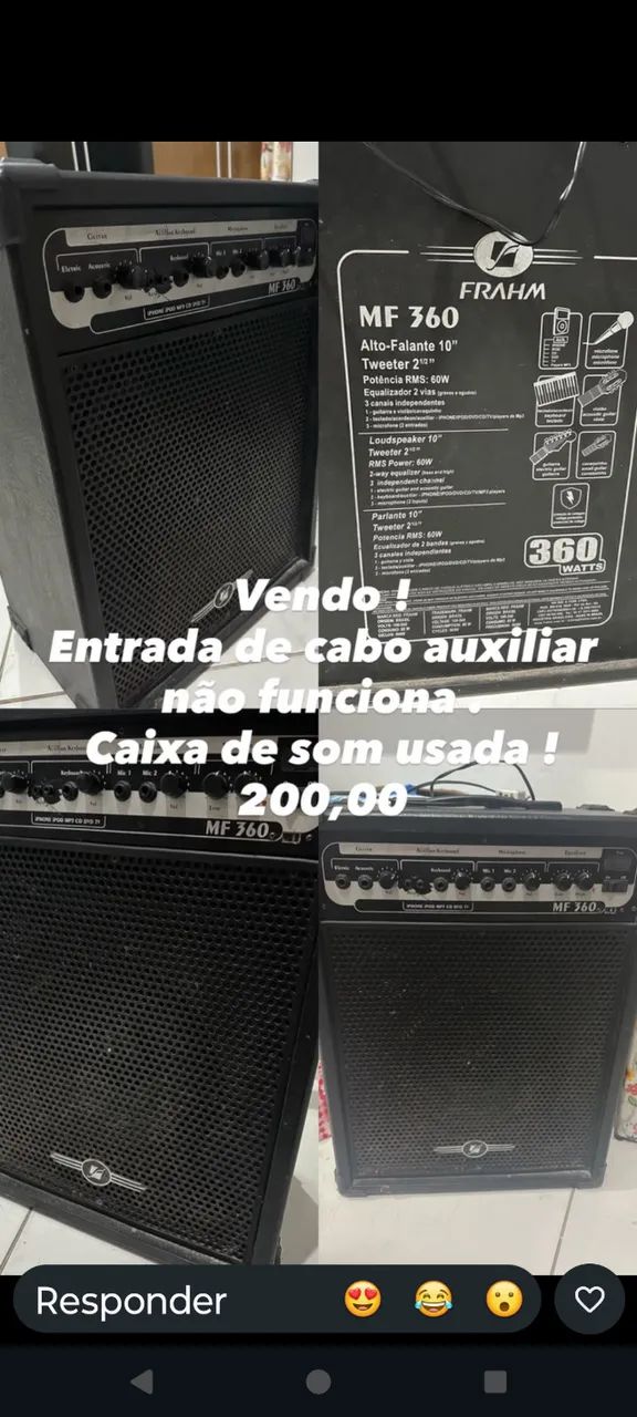 Caixa de Som Amplificada 