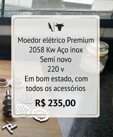 Moedor de carne elétrico Premium - Foto 3