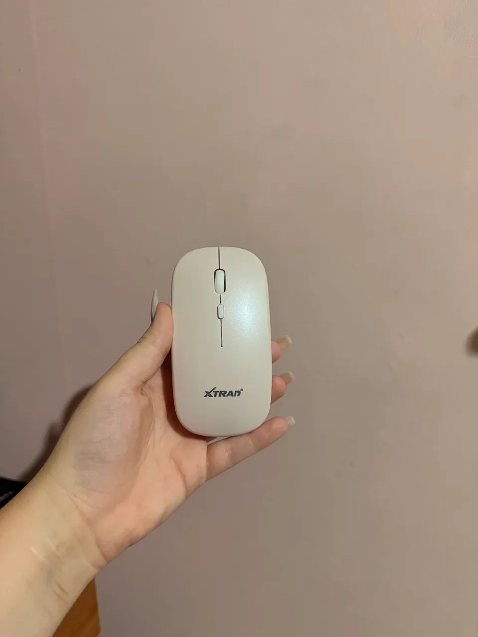 Teclado e Mouse via bluetooth rosa bebê  - Foto 2