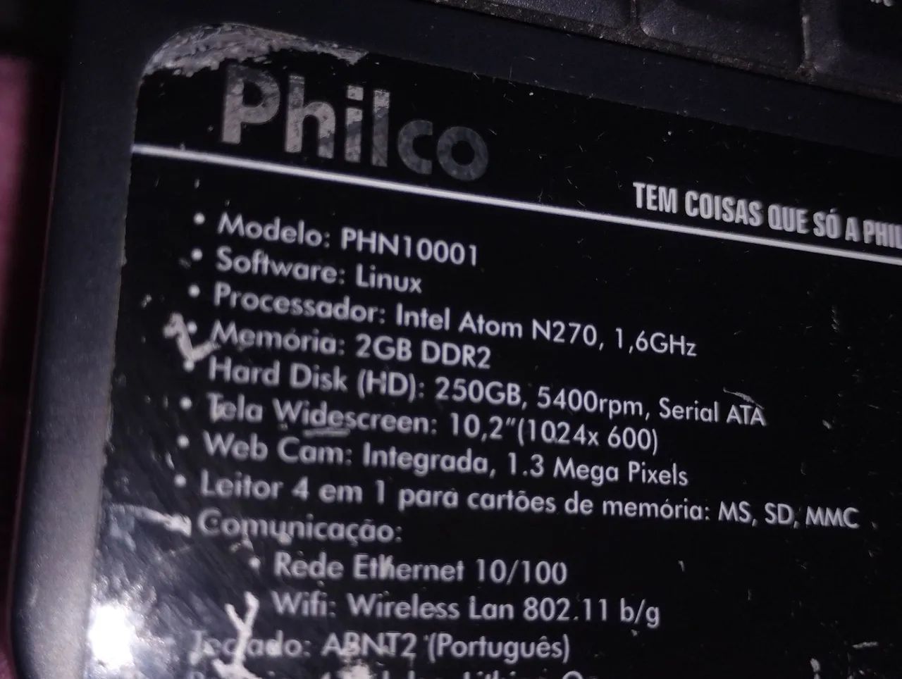 Netbook Philco 