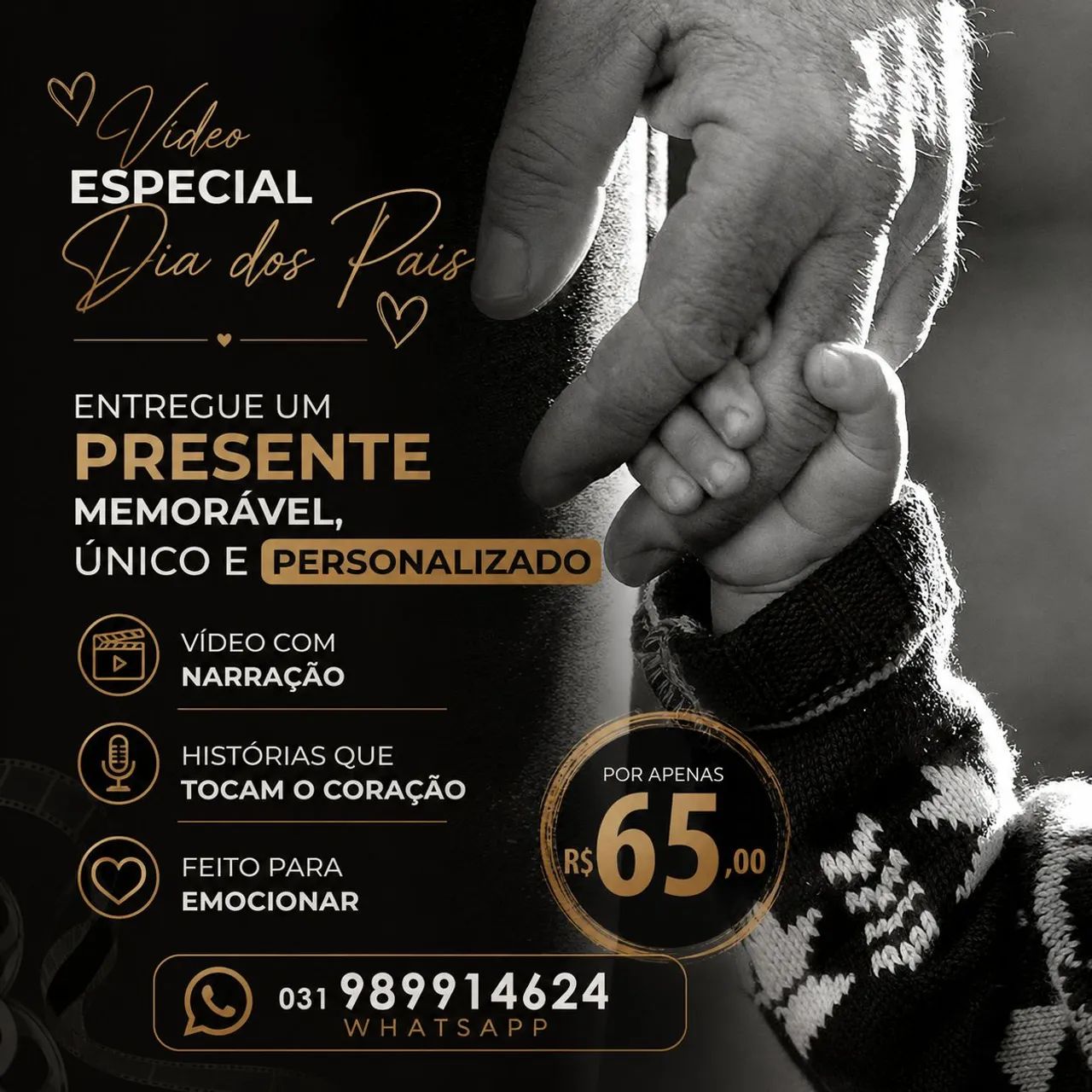 Presente dia dos Pais personalizado