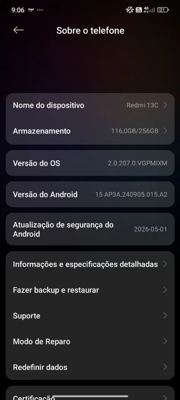 REDMI 13C USADO VENDA URGENTE  - Foto 5