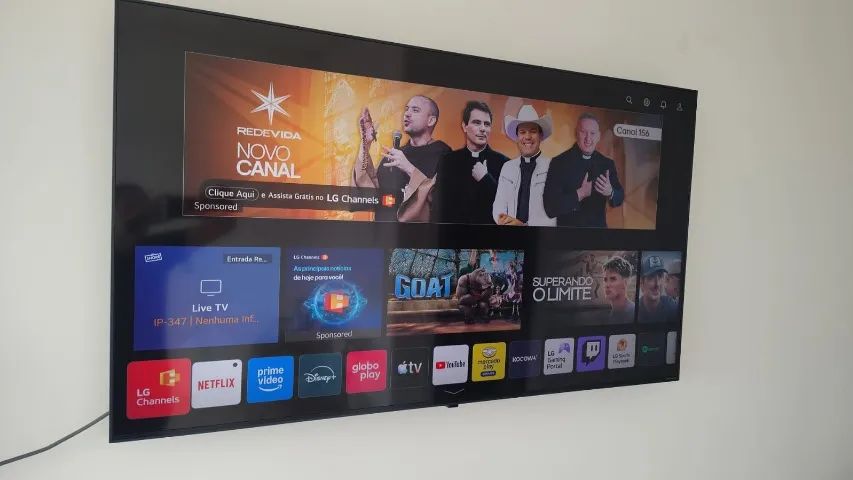 TV SMART 50" POLEGADAS LG COM CONTROLE REMOTO SMART MAGIC