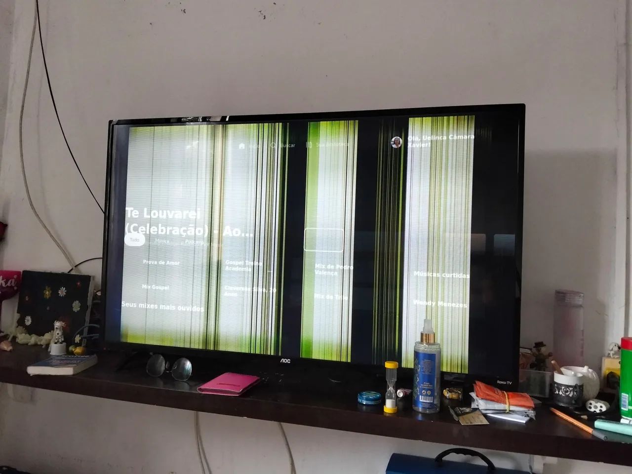 Tv 43 AOC c/ defeito 