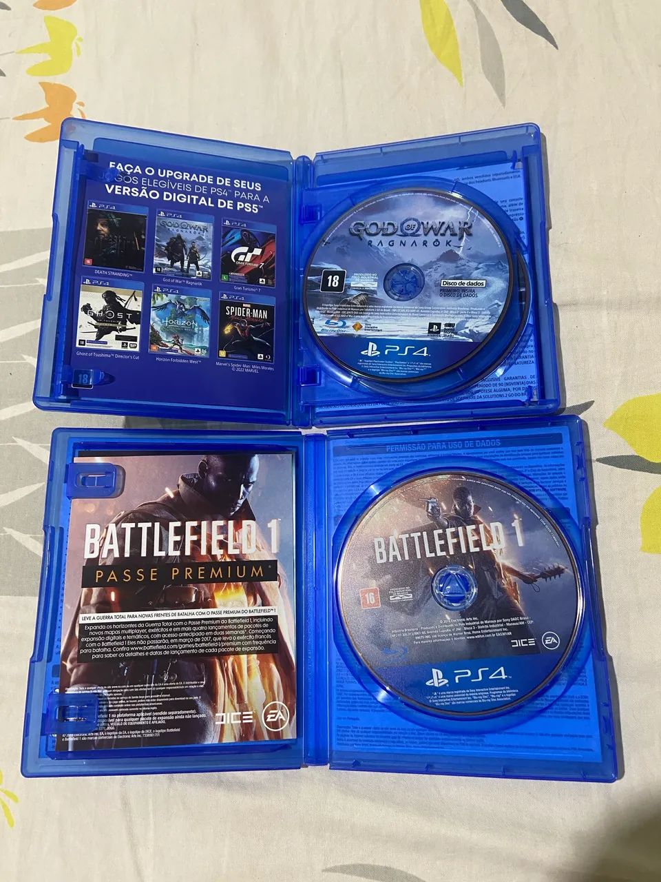 Jogo de PS4 - GOW Ragnarok e Battlefield 1 - Foto 2