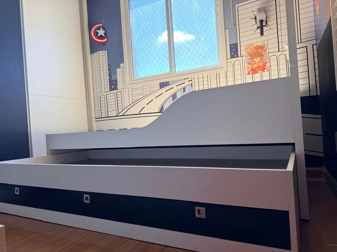 Cama Solteiro com Cama Auxiliar e 3 Gavetas - Foto 5