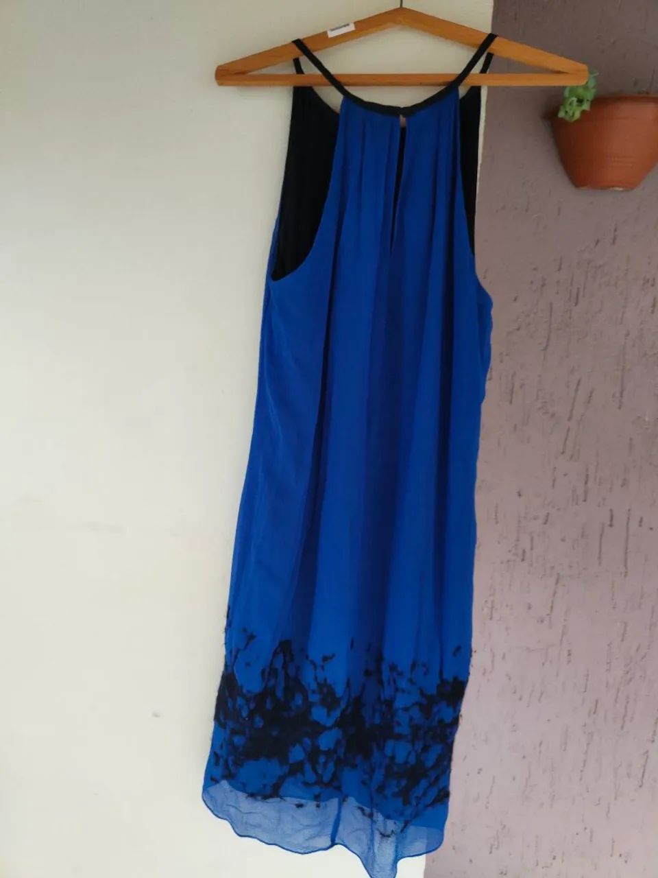 vestido animale de seda pura azul - Foto 3