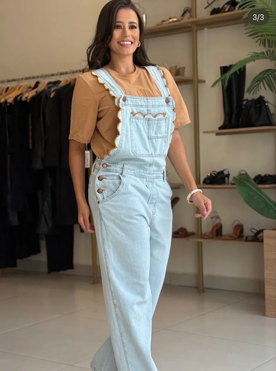 Jardineira Farm Jeans 