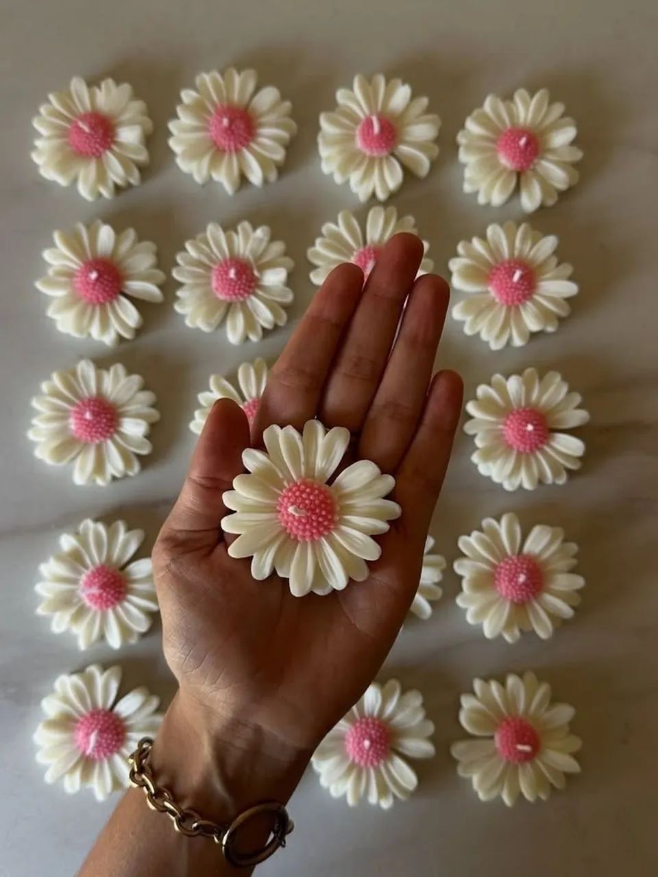 Lembrancinhas de velas margaridas flutuantes  - Foto 2