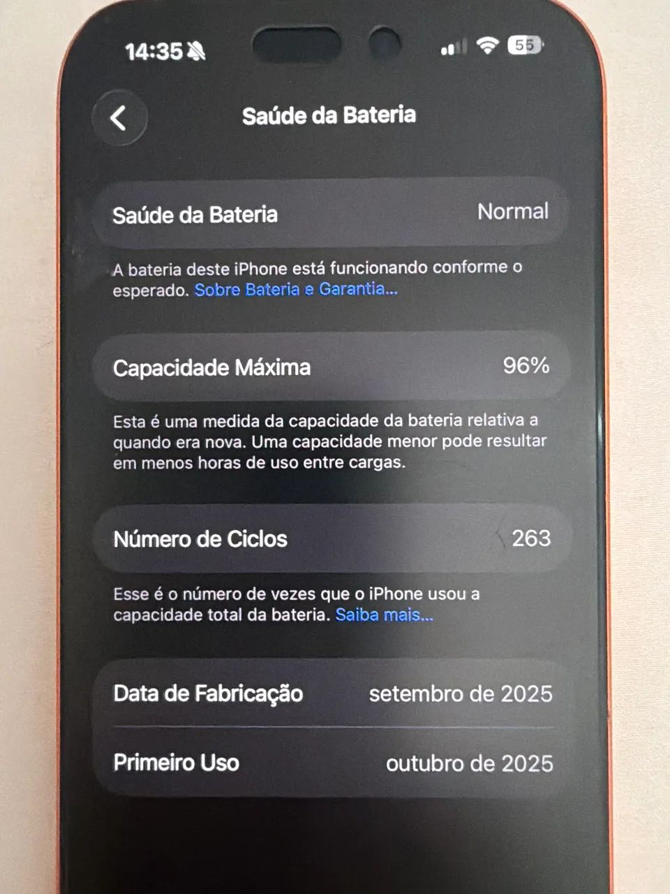 iPhone Pro 256 GB, 96% saúde bateria  - Foto 3