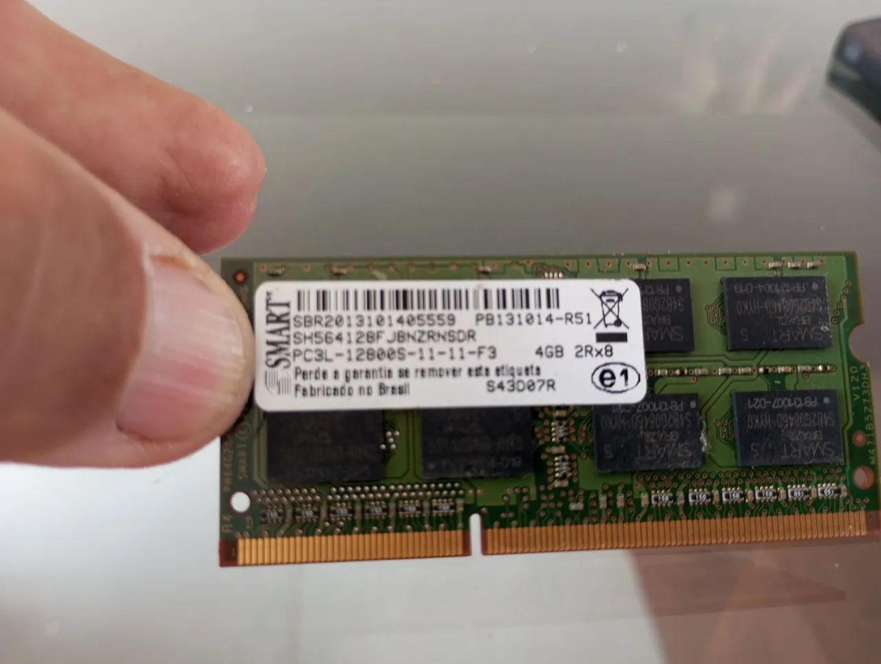 Memória ram de 4GB para notebook 