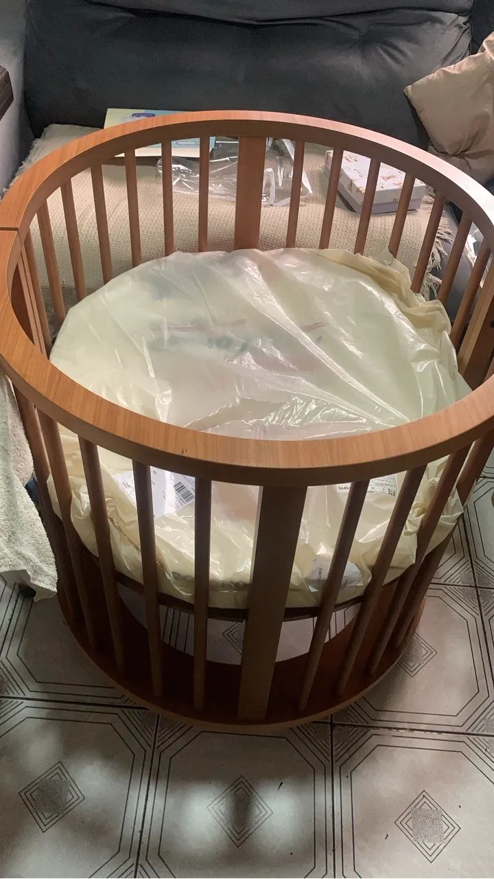 BERÇO OVAL SLIM 4 EM 1 - Lilibee - Foto 5
