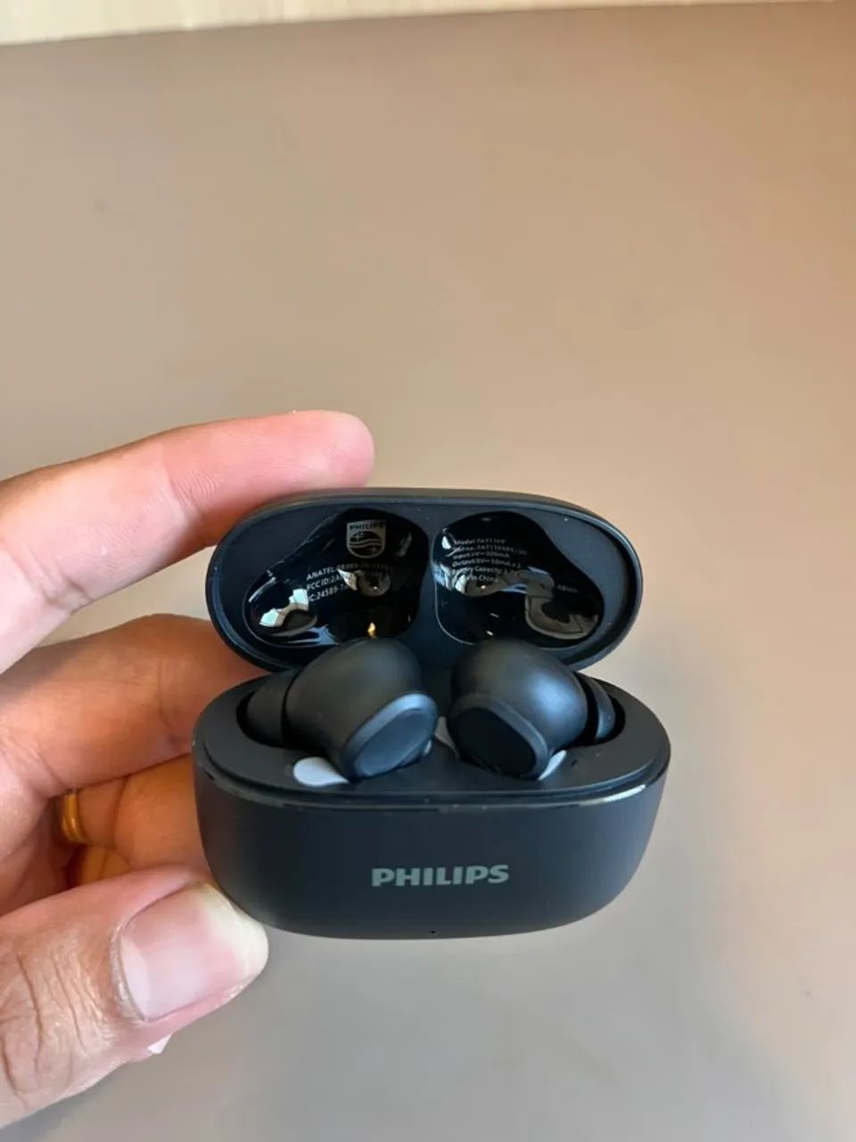 Fone de Ouvido PHILIPS Sem Fio TWS, TAT1109BK/00, Bluetooth, Com Microfone - Foto 3