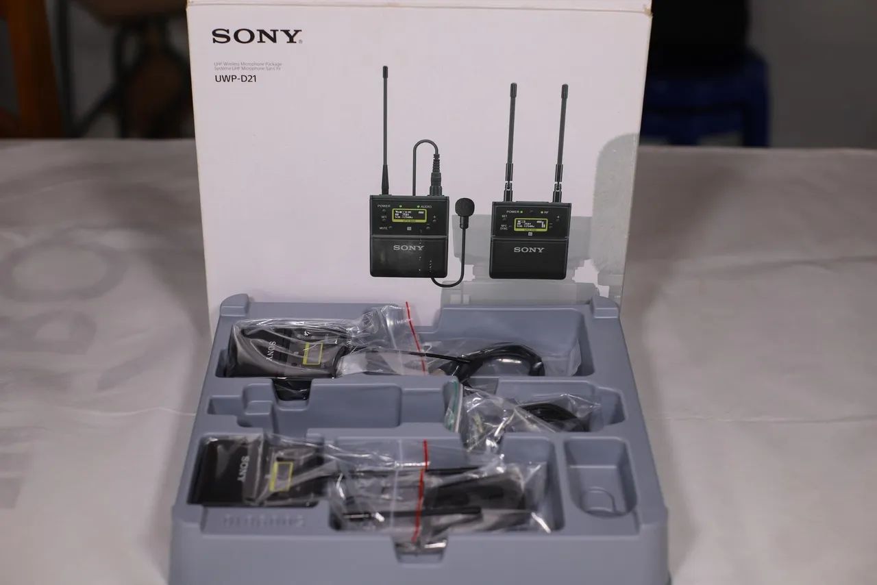Microfone lapela Sony UWP-D21 novo c nota fiscal  - Foto 3