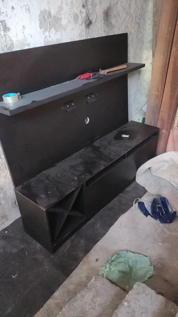 Rack com Painel Preto  - Foto 2