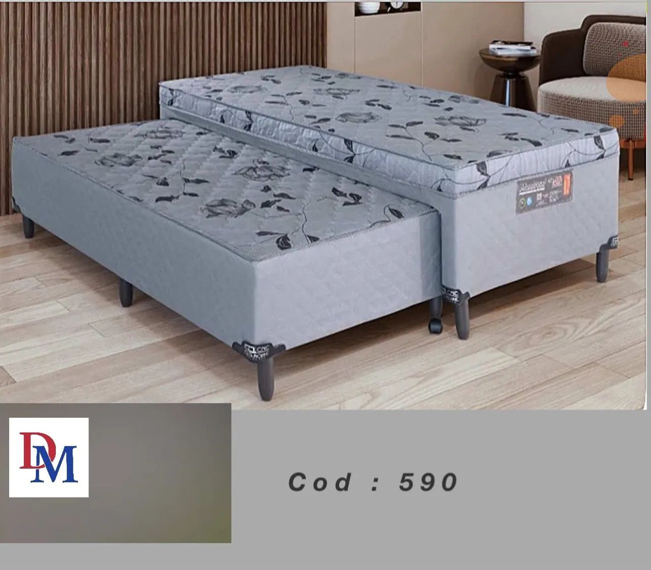 CAMA DE CASAL/ SOLTEIRO/BASES E COLCHÕES APRONTA ENTREGA!!! - Foto 4