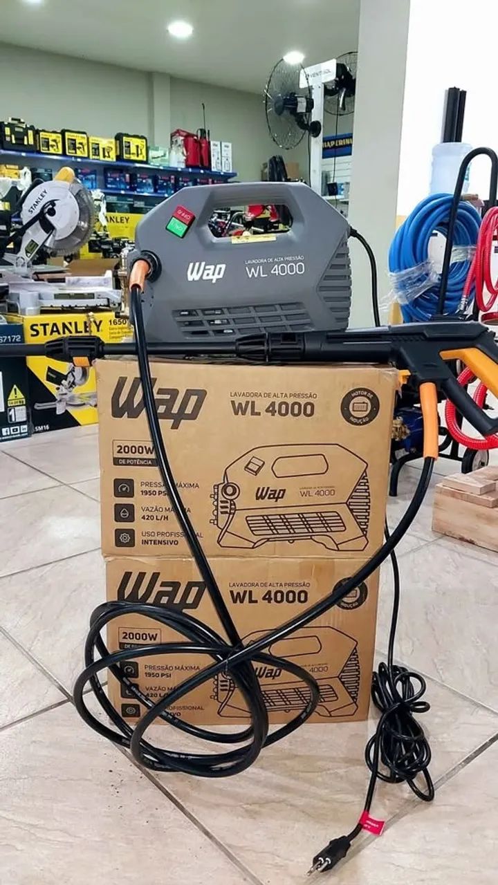 Lavadora de alta pressão 1950Psi profissional motor indução Wap (Loja)