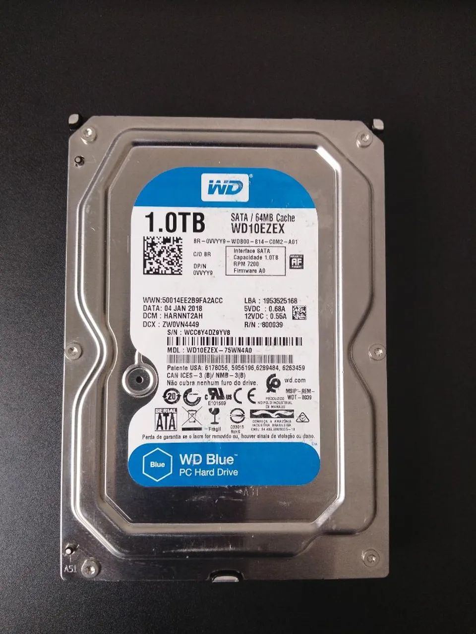 HD WD BLUE SATA 1TB de ram  - Foto 2