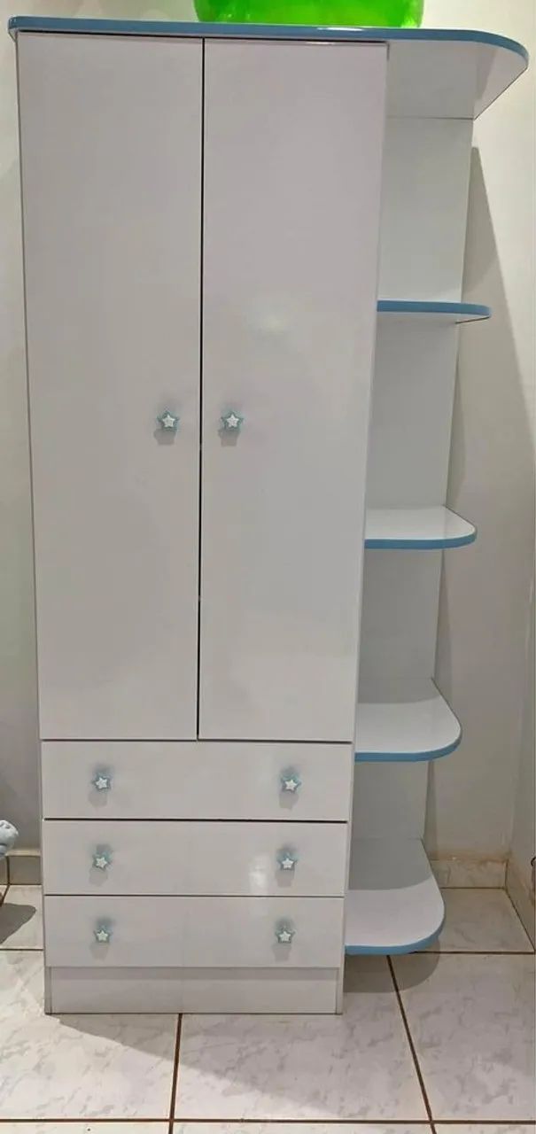 Guarda Roupa Infantil Doce Sonho 2 Portas 3 Gavetas (Novo) Entrega Grátis! - Foto 3