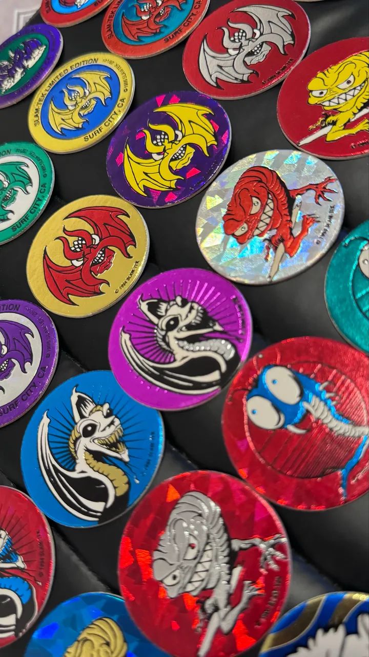coleção tazos milk caps monstros - Foto 4