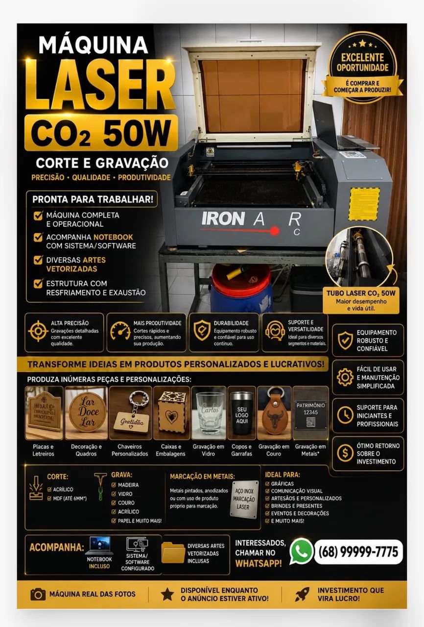 CNC laser co2 50w - Foto 2