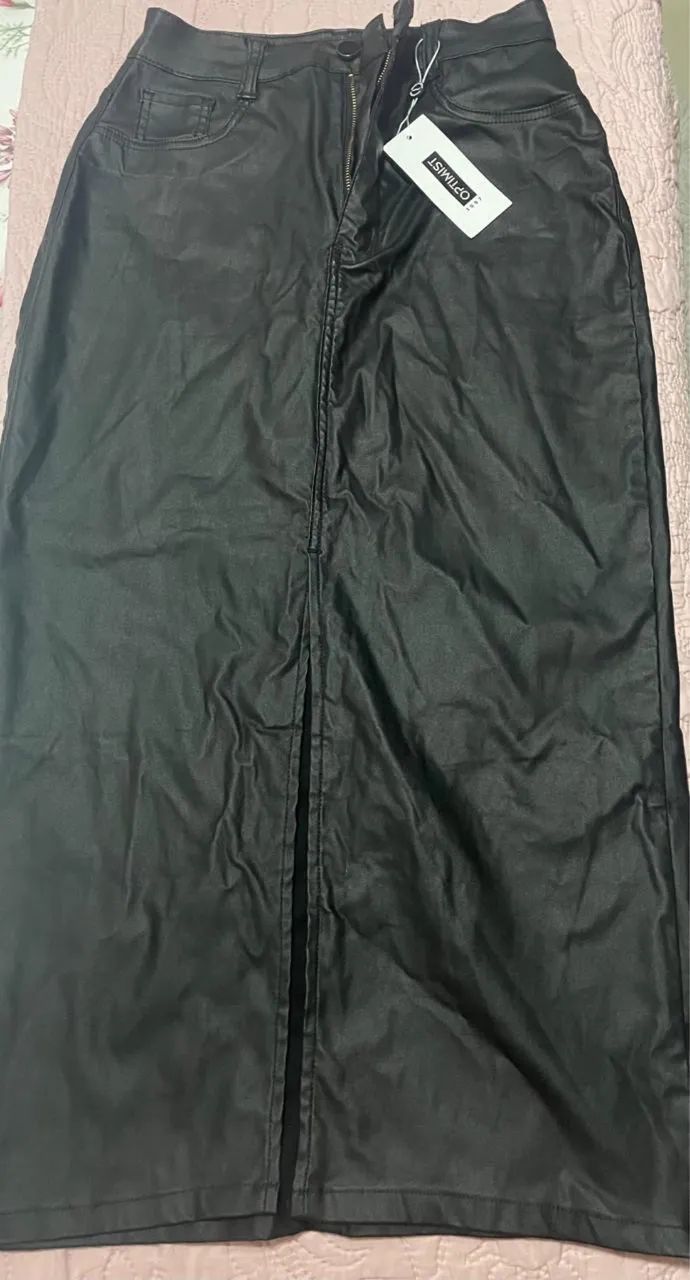 Saia longa e blusa crochê 
