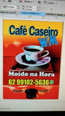 Café moído na hora