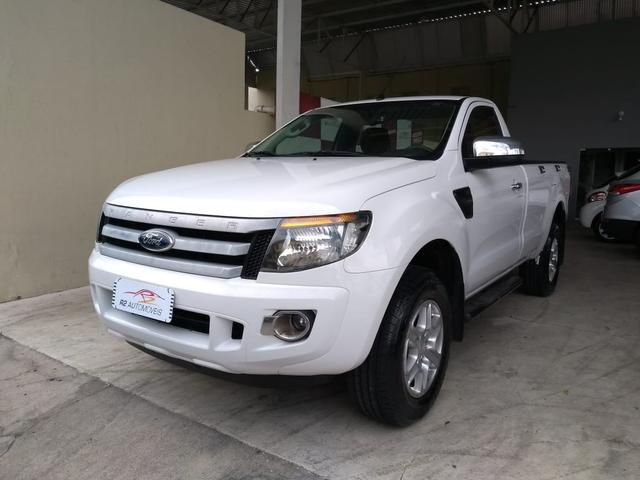 Ford 2014 ranger xls 2.5 Flex cabine simples branca completa impecável confira