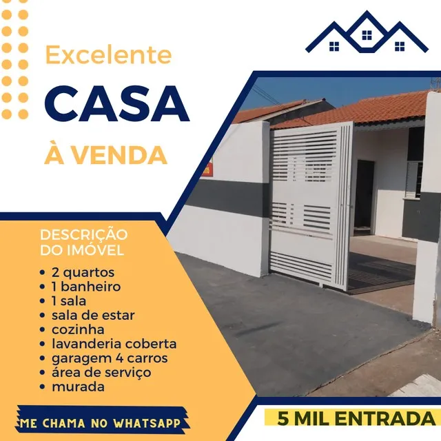 Saia do aluguel por apenas 5 mil entrada