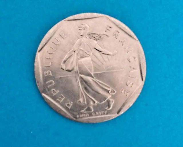 Moeda Antiga Da França - 2 Francs - 1982 - Foto 3