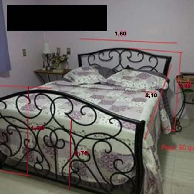 Cama de ferro cara de rica! Exclusiva e única! - Foto 2