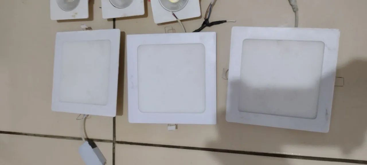 6 Placas de LED para Teto - Novas - Foto 2