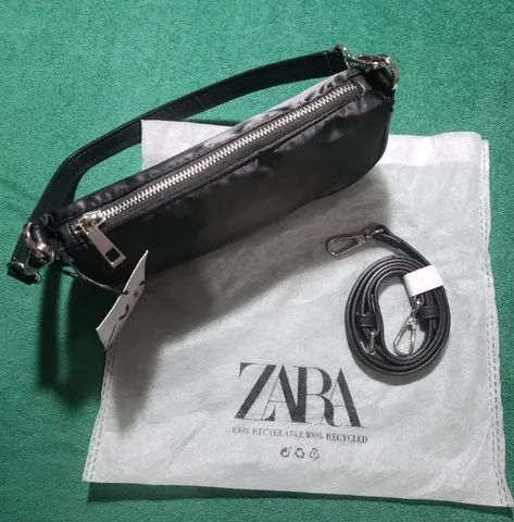 Bolsinha de mão Zara de cetim - Foto 2