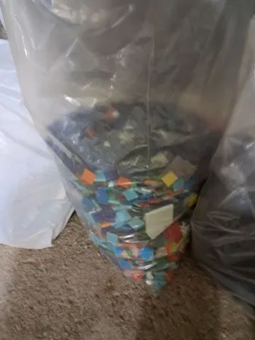 Saco de pastilhas de vidro para mosaicos ou afins