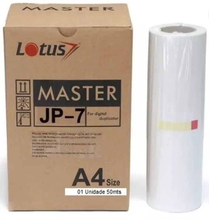 Master para Duplicadora Ricoh JP 730/735 A4. Rolo 50m.
