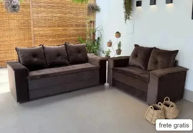Promoção - - Sofá Barcelona Conjunto 3x2 Lugares - - Só R$1.499,00