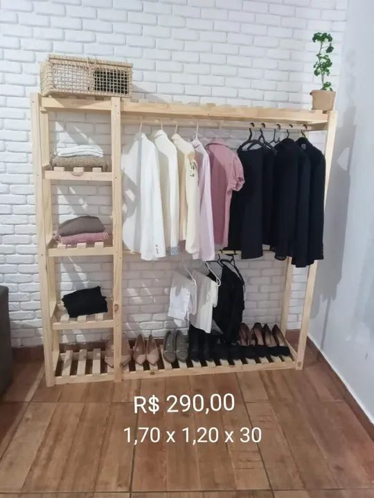 CLOSETS, Araras e Cabideiros de madeira  - Foto 3