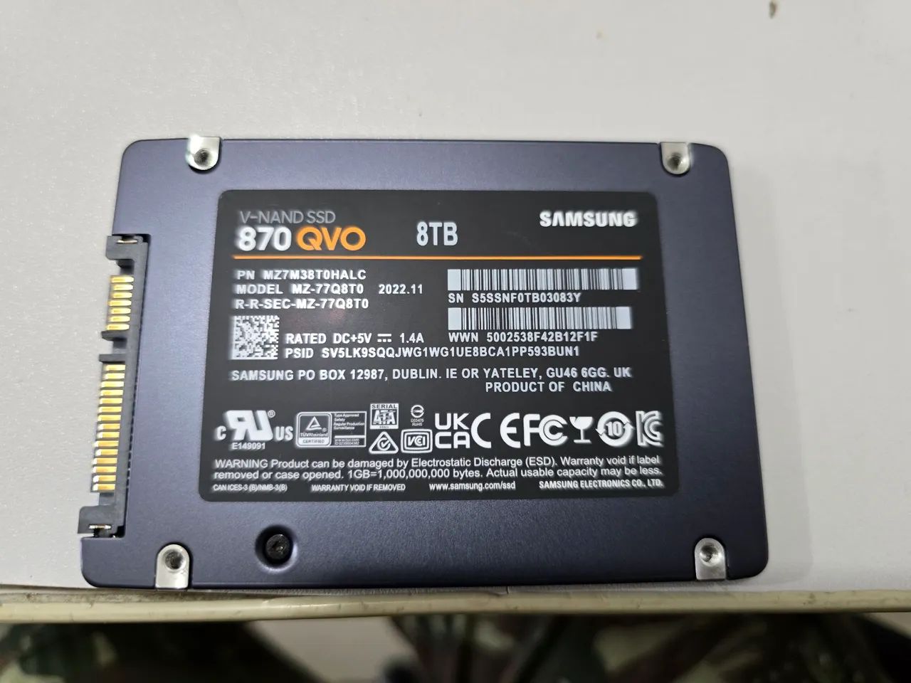 SSD Samsung 870 QVO 8TB SATA III Original - Foto 3