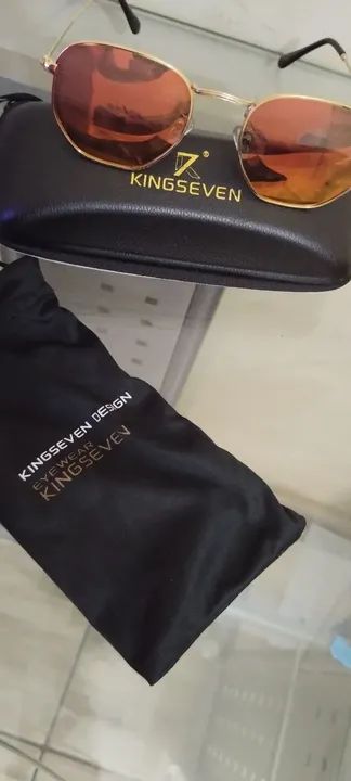 Óculos de Sol KingsSeven com Lentes Espelhada.s - Foto 6