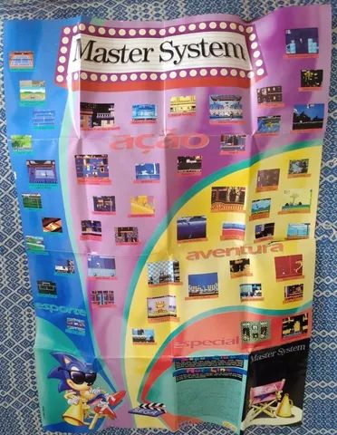 ( Leia ) Pôster Original Aladdin Master System - Foto 2