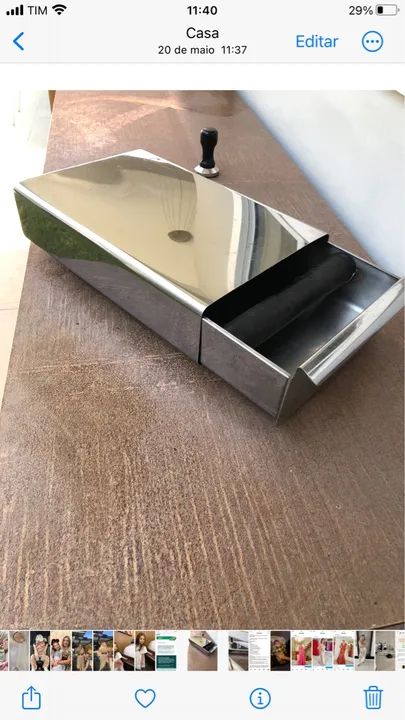 Gaveta de borra de café inox  - Foto 2