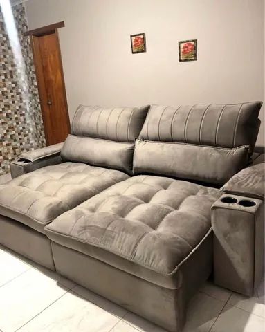 Sofá retrátil reclinável mavi 