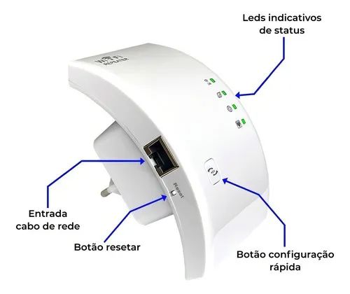 Repetidor Wifi Sinal Wireless Amplificador Extensor Potente - Foto 3